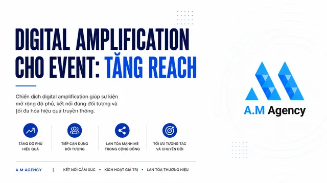 Digital amplification cho event: Tăng reach x10